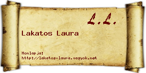 Lakatos Laura névjegykártya